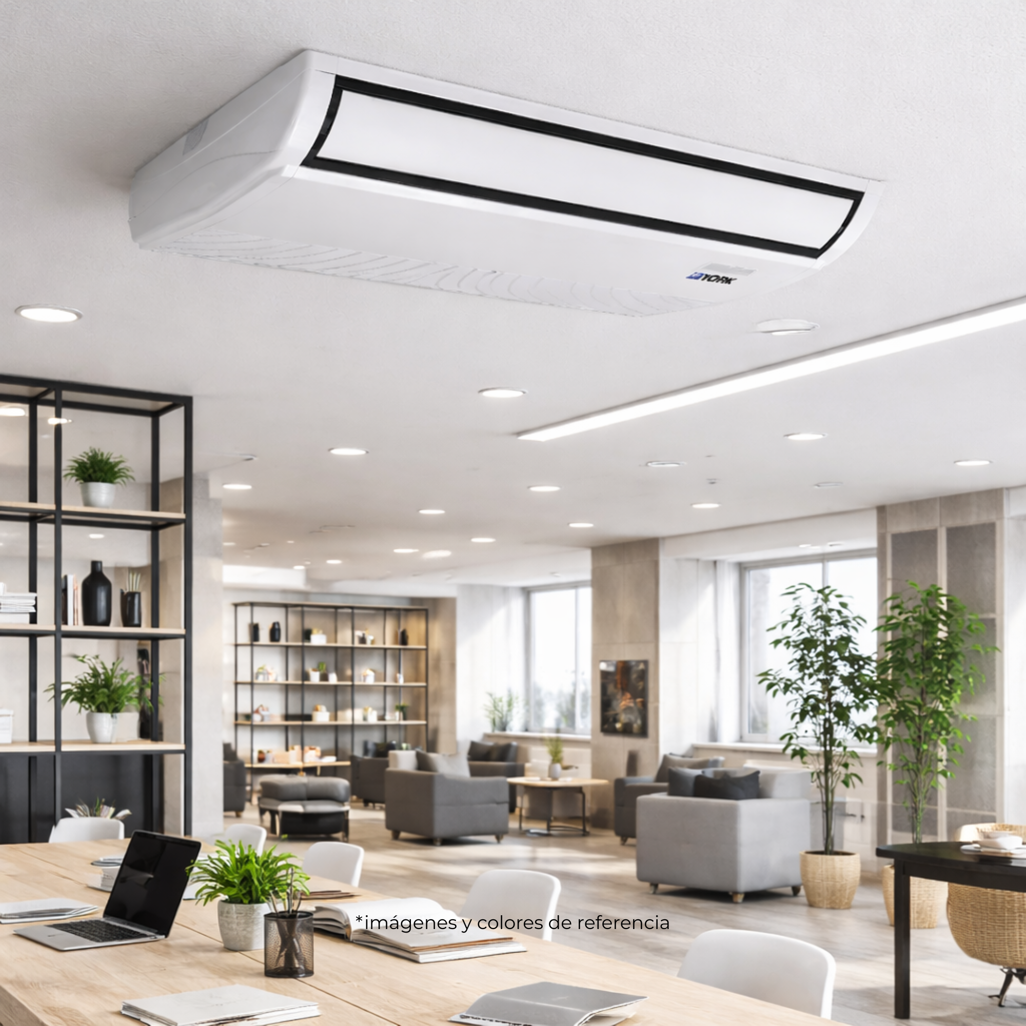 Aire Acondicionado Piso Techo Estándar R-410 220V-3PH Capacidad de 60.000 BTU Vertical Marca YORK