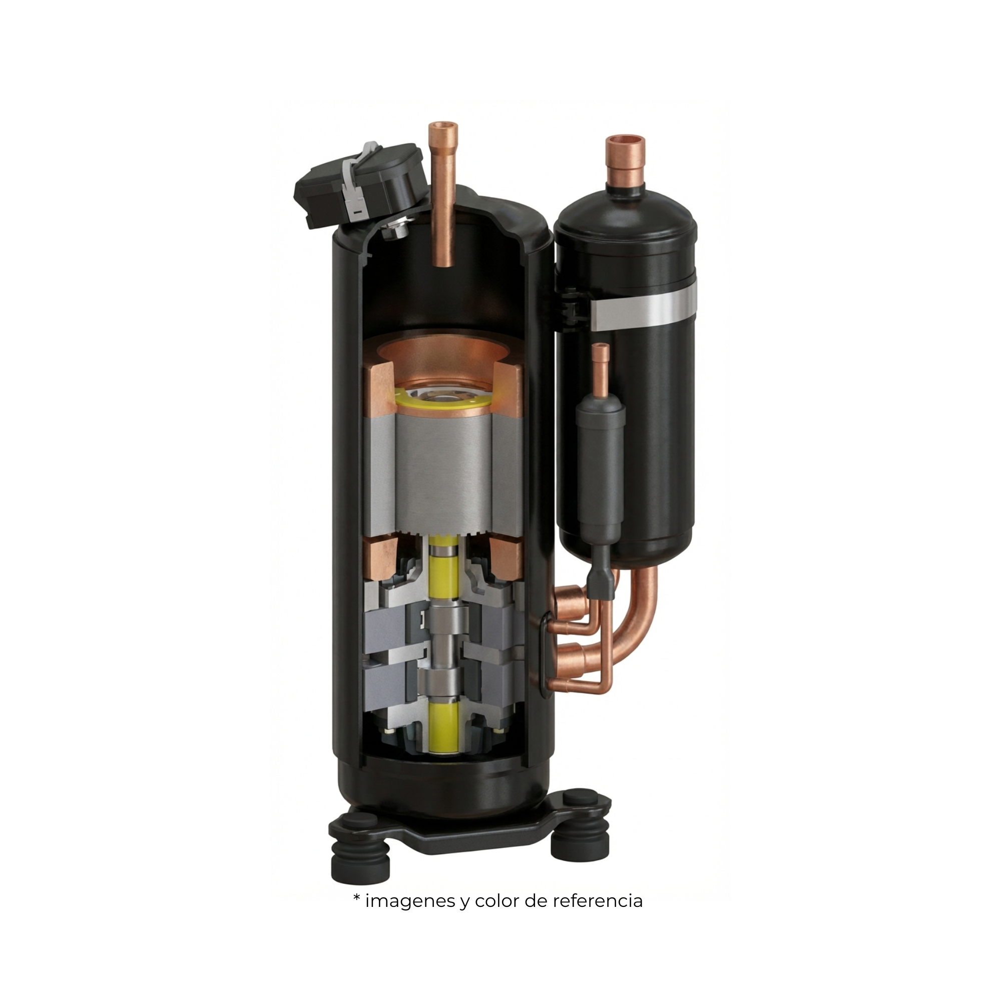 Compresor Scroll de 3 Toneladas ( 36.000 BTU) R410A 220V-1PH/60HZ - CSBP170H16Y Marca PANASONIC