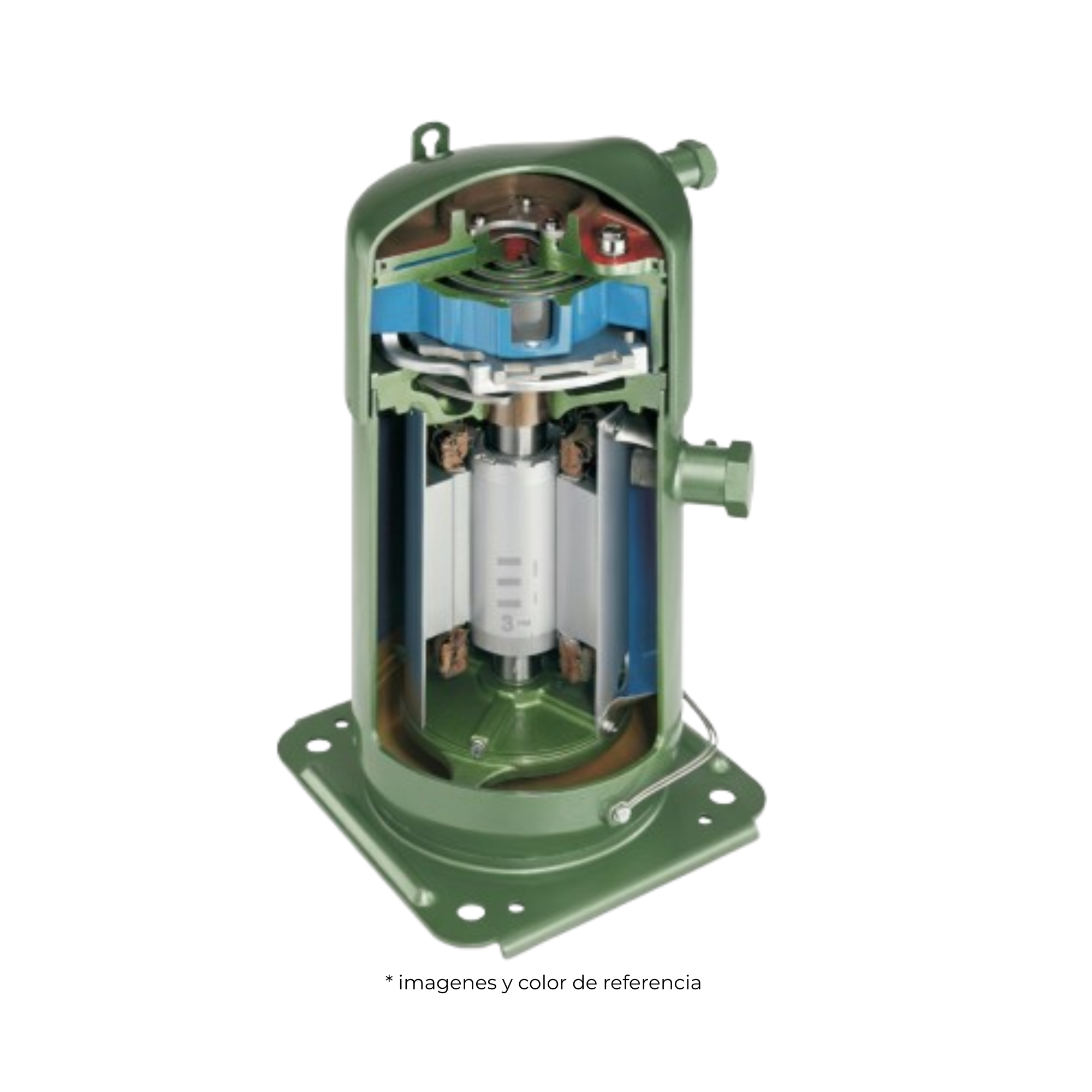 Compresor Scroll, GSD6, 13 Toneladas,208-230/3/60,200-230/3/50,PVE OIL,AC Marca BITZER