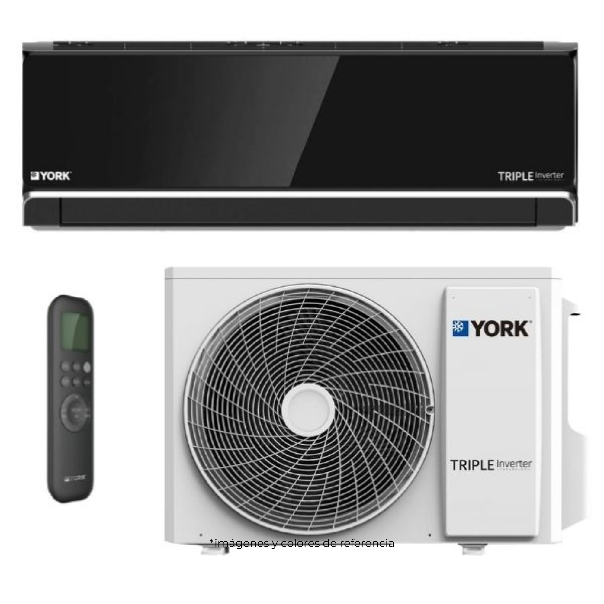 Aire Acondicionado Mini Split Triple Inverter R-32 220V Capacidad de 18.000 BTU SEER 21 Marca YORK